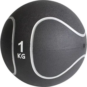 GORILLA SPORTS Médecine ball style noir/gris de 1 KG diamètre 23cm