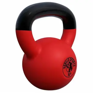 GORILLA SPORTS Kettlebell avec revetement neoprene de 2 kg a 32 kg poids 14 kg pas cher
