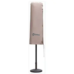 SEKEY Housse de Protection pour Parasol avec Deux Hauts 270cm x 460cm, Taupe pas cher
