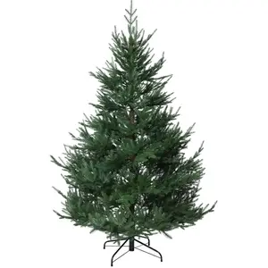VIVANNO Sapin de Noël polyéthylène SECTEUR organique, vert naturel - 1... pas cher