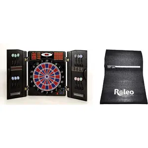Comparateur de prix : ROLEO Cible de fléchettes électriques Karella CB 90 + tapis de fléchet...