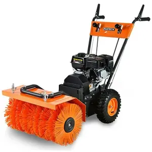 Fuxtec - Balayeuse déneigeuse thermique FX-KM196 - avec brosse de bala...