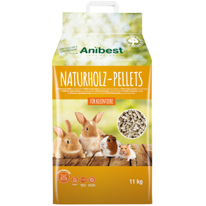 Pellets en bois naturel Anibest pour petits animaux - 20 l (11 kg) pas cher