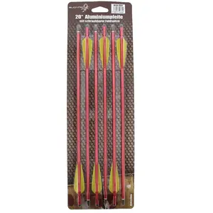 Buchner Aluminiumpfeile 20 Zoll 6er Pack - Rouge pas cher