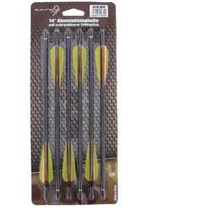 Buchner Aluminiumpfeile 14 Zoll schwarz 6er Pack - Default Title pas cher