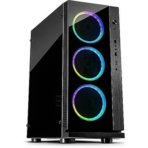 Inter-Tech W-III RGB Tower Noir pas cher