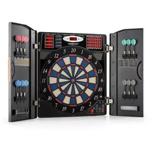 Jeu de fléchettes électronique OneConcept Masterdarter - Cible noire -... pas cher