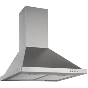 respekta Hotte Décorative Murale CH22078IXB 220V 68W 60dB 3 Vitesses 1 Aérations Eclairage LED Argent pas cher