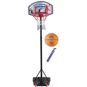 Comparateur de prix : Hudora Ensemble Panier De Basket All Stars 205 Ballon Et Pompe Multicolore