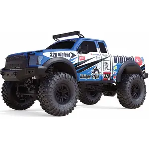 Comparateur de prix : Voiture RC électrique Crawler 4WD Amewi Dirt Climbing PickUp Race brushed 1:10 - Blanc