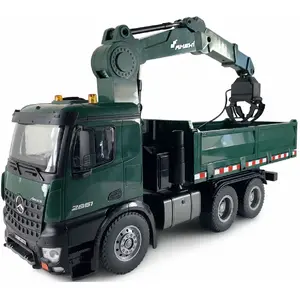 Comparateur de prix : Amewi Mercedes-Benz Arocs Licence Camion grue avec benne RTR 1:14 vert