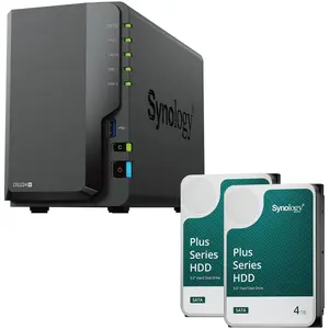 Synology DiskStation DS224+ 2 baies Serveur NAS boîtier vide (DS224+) ...
