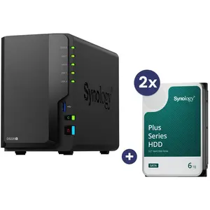 Synology DiskStation DS225+ 2 baies Boîtier vide pour serveur NAS + 2x...
