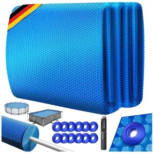 KESSER Bâche solaire de piscine Bâche solaire épaisseur 120µm Bâche solaire découpable Bâche solaire de piscine bâche solaire avec 1x pince à trous & 12x pas cher