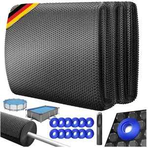 KESSER Bâche solaire pour piscine Bâche solaire épaisseur 120µm Bâche solaire découpable Bâche solaire pour piscine bâche solaire avec 1x pince à trous & pas cher