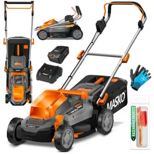 Masko - Tondeuse à batterie ECO-X10 avec batteries Batterie Li-Ion 4 A... pas cher