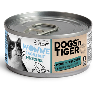 Lot Dogs’n Tiger Filet 24 x 70 g pour chat - saumon et moules pas cher