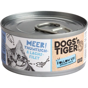 12 x 70g Dogs’n Tiger Cat Filet, filets de thon et de saumon, nourriture humide pour chatVendu parzooplus