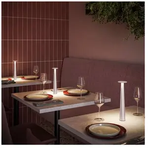 IP44.de Lix Skinny Lampe de table sans fil, LED, 93932-PW,
