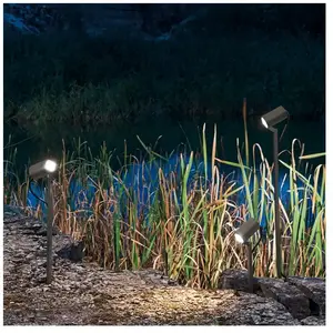 IP44.de Piek Connect Borne lumineuse sur socle, LED, 92070-27-BL-CO,Vendu parreuter