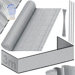 KESSER Natte pare-vue en pvc Clôture pare-vue Habillage de balcon Coupe-vent Lamelles renforcées résistantes aux intempéries Pour jardin Balcon Terrasse pas cher