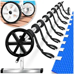 Comparateur de prix : KESSER Enrouleur de piscine Premium Enrouleur 3m - 5 70m Avec roues pour bâche solaire Enrouleur mobile pour bâche & couverture de piscine Argent / Noir