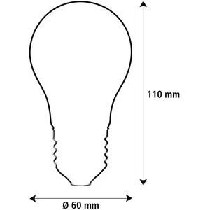 Segula LED Fire Flame Line E27 0,8 W ampoule à incandescence mate 1800... pas cher