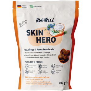 Croquettes BugBell Insectes, carotte & levure pour chien - 800 g pas cher