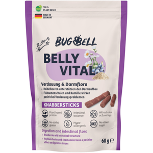 60g BugBell Bâtonnets à grignoter Belly Vital friandises pour chiens pas cher