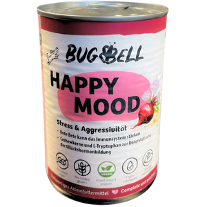 Sparpaket: 24x400g BugBell Vegane Menüs Happy Mood Hundefutter nass pas cher