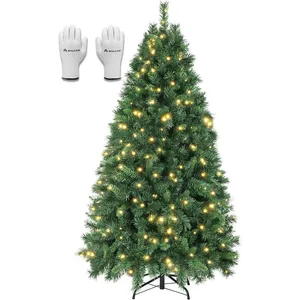 Salcar - Sapin de Noël Artificiel Lumineux 210cm, Arbre de Noel avec 3... pas cher