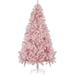 SALCAR Sapin de Noël Artificiel Rose 180cm, Arbre de Noel avec 735 Poi... pas cher