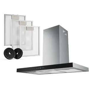 Heinrich's HDU 7632 IX : Hotte aspirante murale 90 cm, 564 m³/h, écran... pas cher