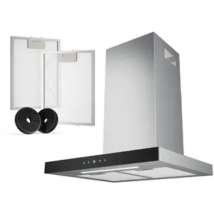 Heinrich's HDU 7631 IX Hotte Aspirante Murale 60 cm, Commande Tactile,... pas cher