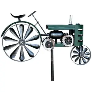 Comparateur de prix : DanDiBo Piquet de jardin en métal - Tracteur XL - 160 cm - Vert - 96106