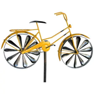 Comparateur de prix : DanDiBo Fiche de Jardin Métal Bicyclette xl 160 cm Jaune 96101 Shabby ...