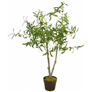 Comparateur de prix : Spetebo - Olivier artificiel d'environ 105 cm dans un pot de fleurs
