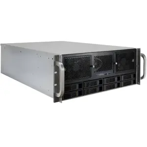 INTERTECH Boîtier 19'' IPC 4U 4408-L, rack 4U, noir, sans bloc d'alimentation pas cher