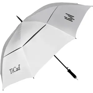 Comparateur de prix : TiCad Parapluie de golf Windbuster UV XL avec stylo, argent