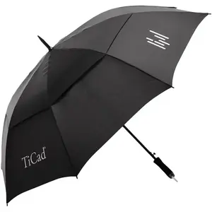 Comparateur de prix : TiCad Parapluie de golf Windbuster UV XL, noir