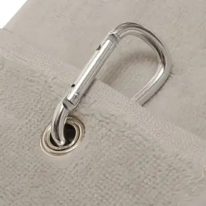 cbf moda moda Serviette de raquette avec mousqueton, gris clairVendu parall4golf