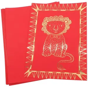 Eduplay Feuille Art rouge à gratter, set de 10 pas cher