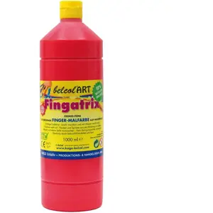 Eduplay belcolART Peinture au doigt écologique Fingatrix 1000ml rouge pas cher