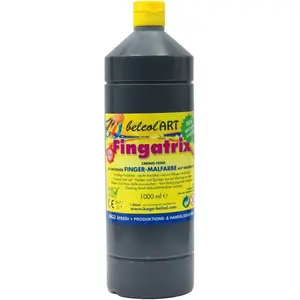 belcolART Peinture au doigt écologique Fingatrix 1000ml noirVendu paravenue-des-jeux