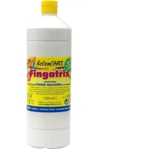 Eduplay belcolART Peinture au doigt écologique Fingatrix 1000ml blanc pas cher