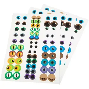 Comparateur de prix : Autocollants yeux colorés, set de 204