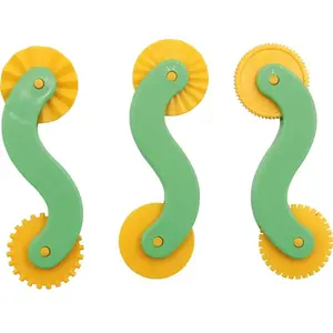 Roues de découpe de motifs de modelage double embout, set de 3Vendu paravenue-des-jeux