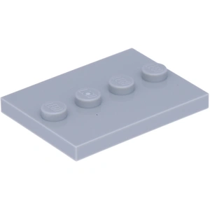 LEGO® Plaque de sol 3x4 carreaux avec 4 picots Gris clair - 88646 NOUV...Vendu parkaufland
