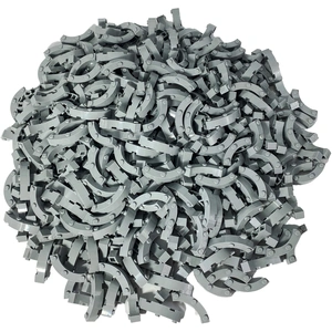 LEGO® 4x4 Pierre d'arc Quart de cercle Gris clair - 48092 NOUVEAU Quan... pas cher
