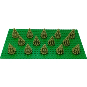 LEGO® Petit arbre Sapin Épicéa Vert olive - 2435 NOUVEAU Quantité 10x pas cher